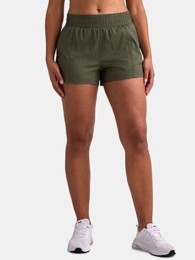 No Boundaries Olive Athletic Shorts
